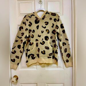 ANDREE BY UNIT Cream and Black Animal Print Sweater